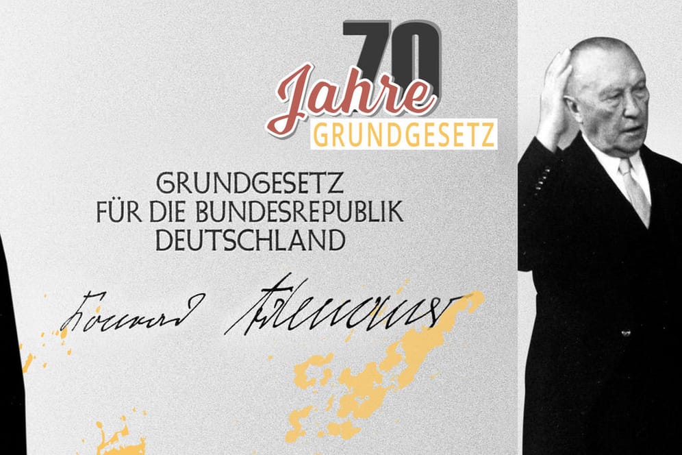 70 Jahre Grundgesetz: Erst mit dem Inkrafttreten des Grundgesetzes am 23. Mai 1949 wurde die Bundesrepublik Deutschland gegründet.