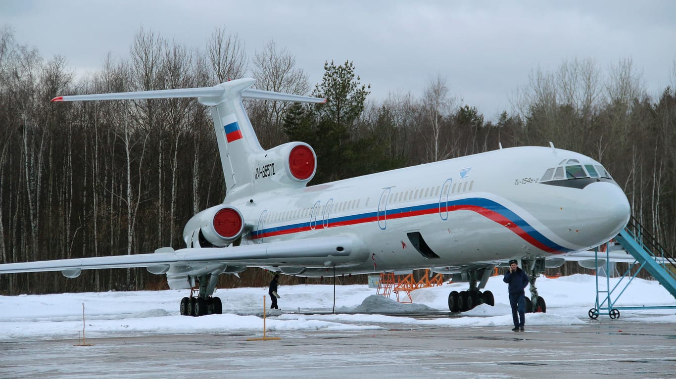 Russische Tupolev TU-154 (Symbolbild): Eine Maschine dieses Typs drang in den estnischen Luftraum ein.