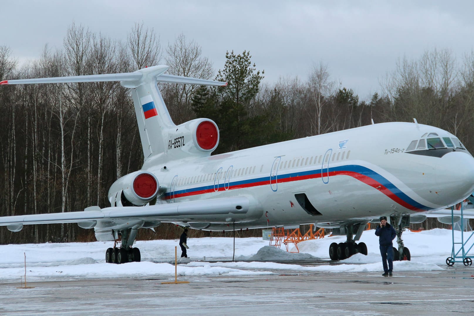 Russische Tupolev TU-154 (Symbolbild): Eine Maschine dieses Typs drang in den estnischen Luftraum ein.