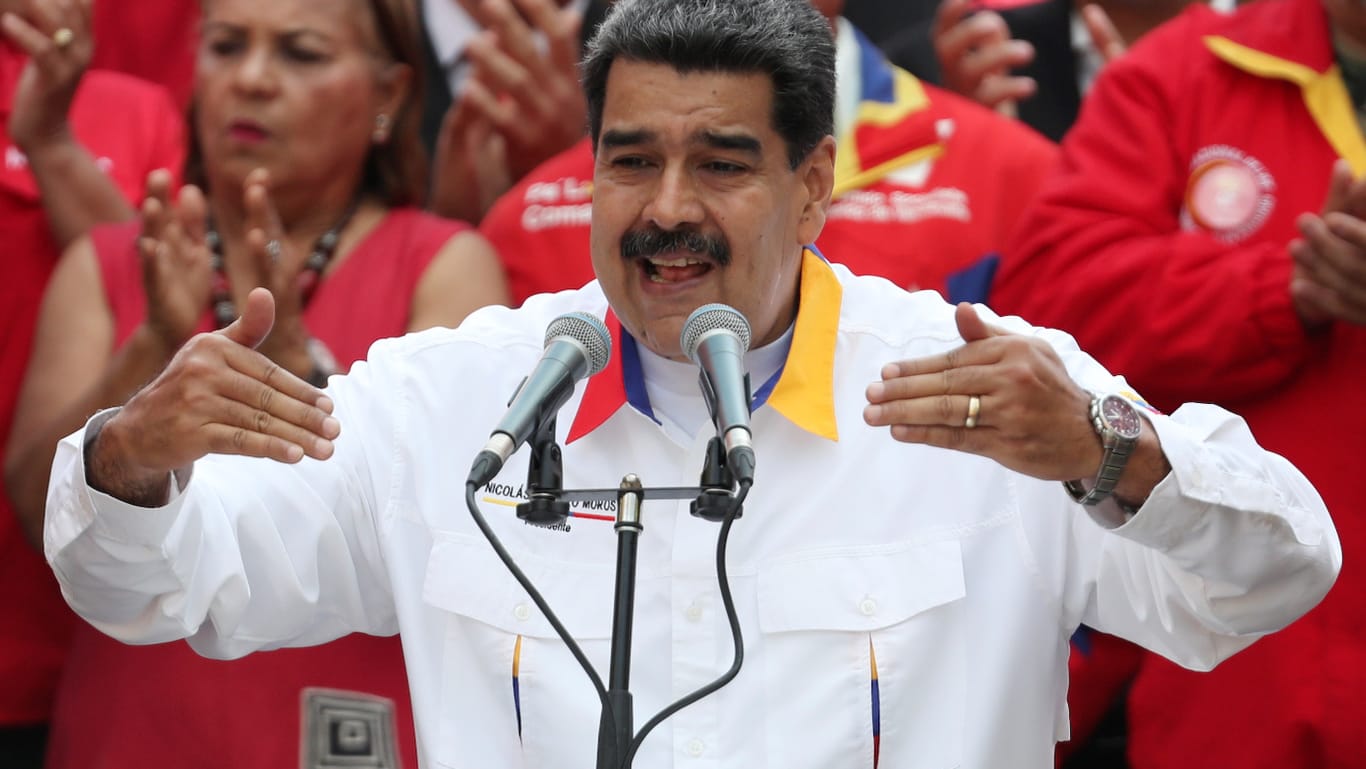 Venezuela Präsident Nicolás Maduro: Einen möglichen Termin für Neuwahlen nannte er nicht.