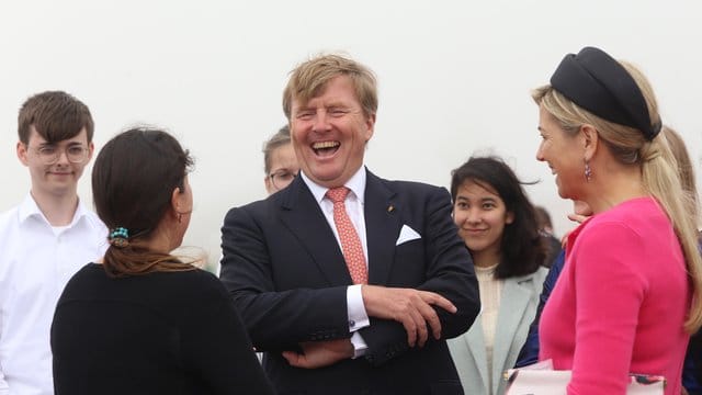 Das niederländische Königspaar Willem-Alexander (M. Das niederländische Königspaar Willem-Alexander (M.