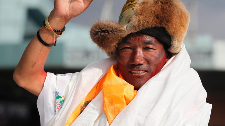 Der nepalesische Sherpa Kami Rita: Der Rekordhalter erklomm den Mount Everest erstmals 1994.
