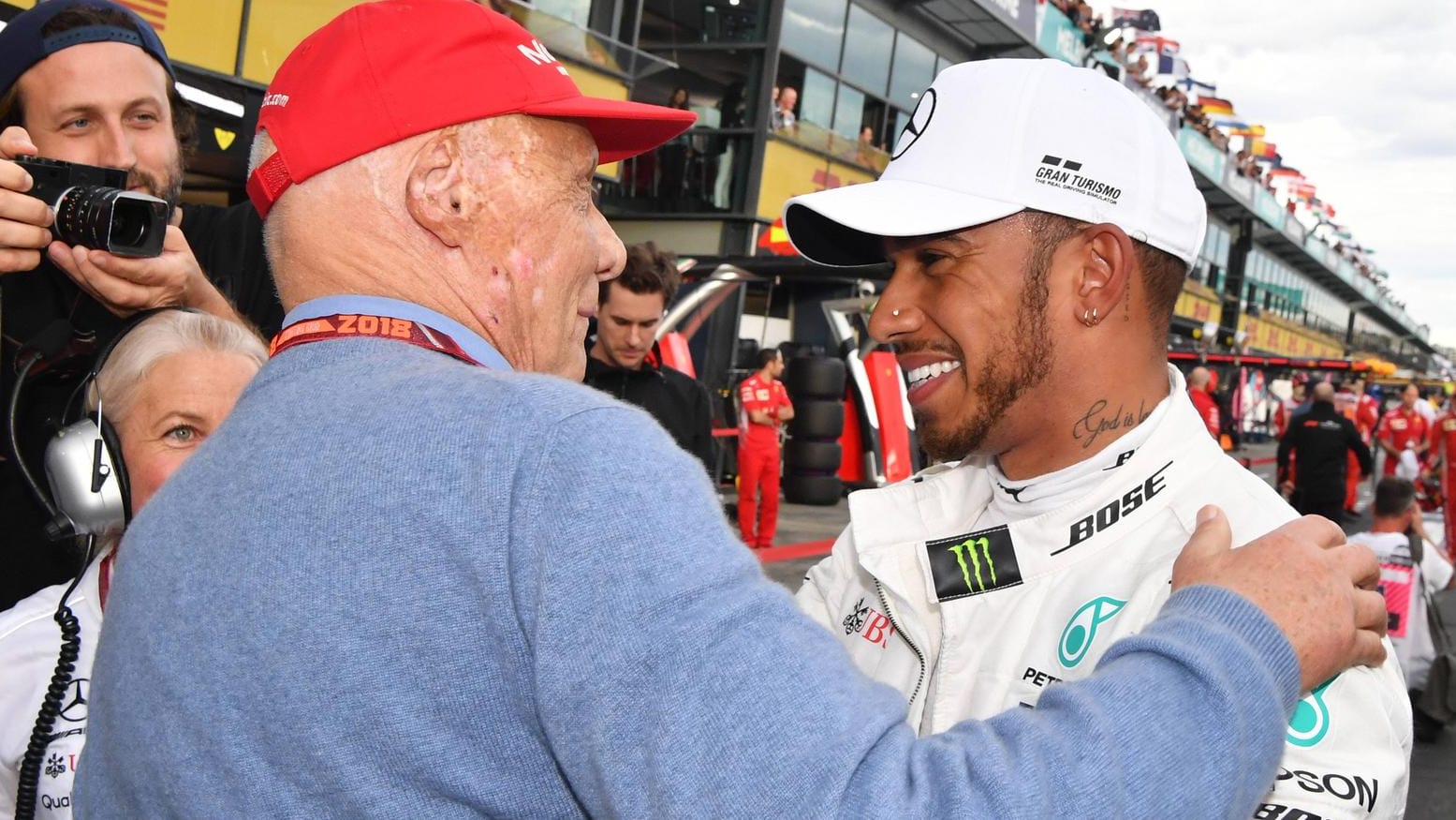 Kannten sich gut: Niki Lauda (l.) und Lewis Hamilton.