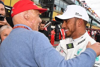Kannten sich gut: Niki Lauda (l.) und Lewis Hamilton.