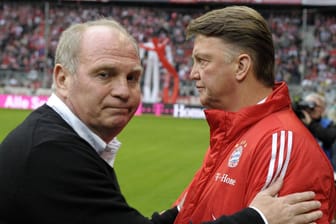 Uli Hoeneß (l.) und Louis van Gaal: Die beiden Fußball-Größen werden keine Freunde mehr.