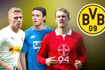 Thorgan Hazard (v. l.), Nico Schulz und Julian Brandt: Die Neuzugänge können den BVB auf ein neues Niveau heben.
