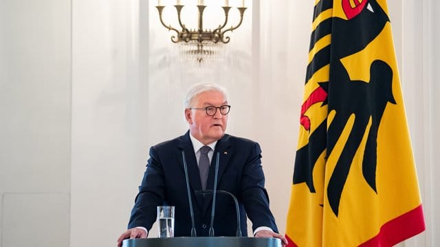 Bundespräsident Frank-Walter Steinmeier spricht bei einer Matinee zum 70.