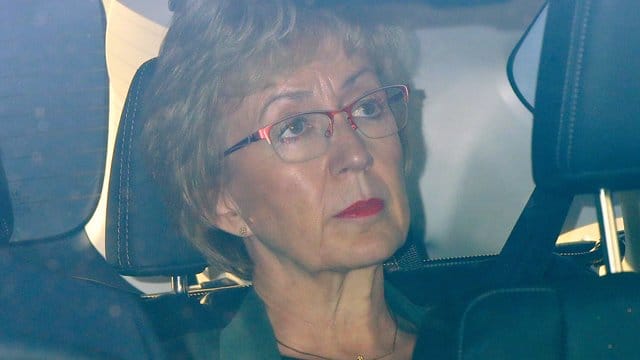 Andrea Leadsom, britische Ministerin für Parlamentsfragen, verlässt die Parlamentsgebäude in Westminster. Andrea Leadsom, britische Ministerin für Parlamentsfragen, verlässt die Parlamentsgebäude in Westminster.