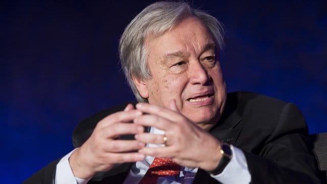 Antonio Guterres ist Generalsekretär der Vereinten Nationen.