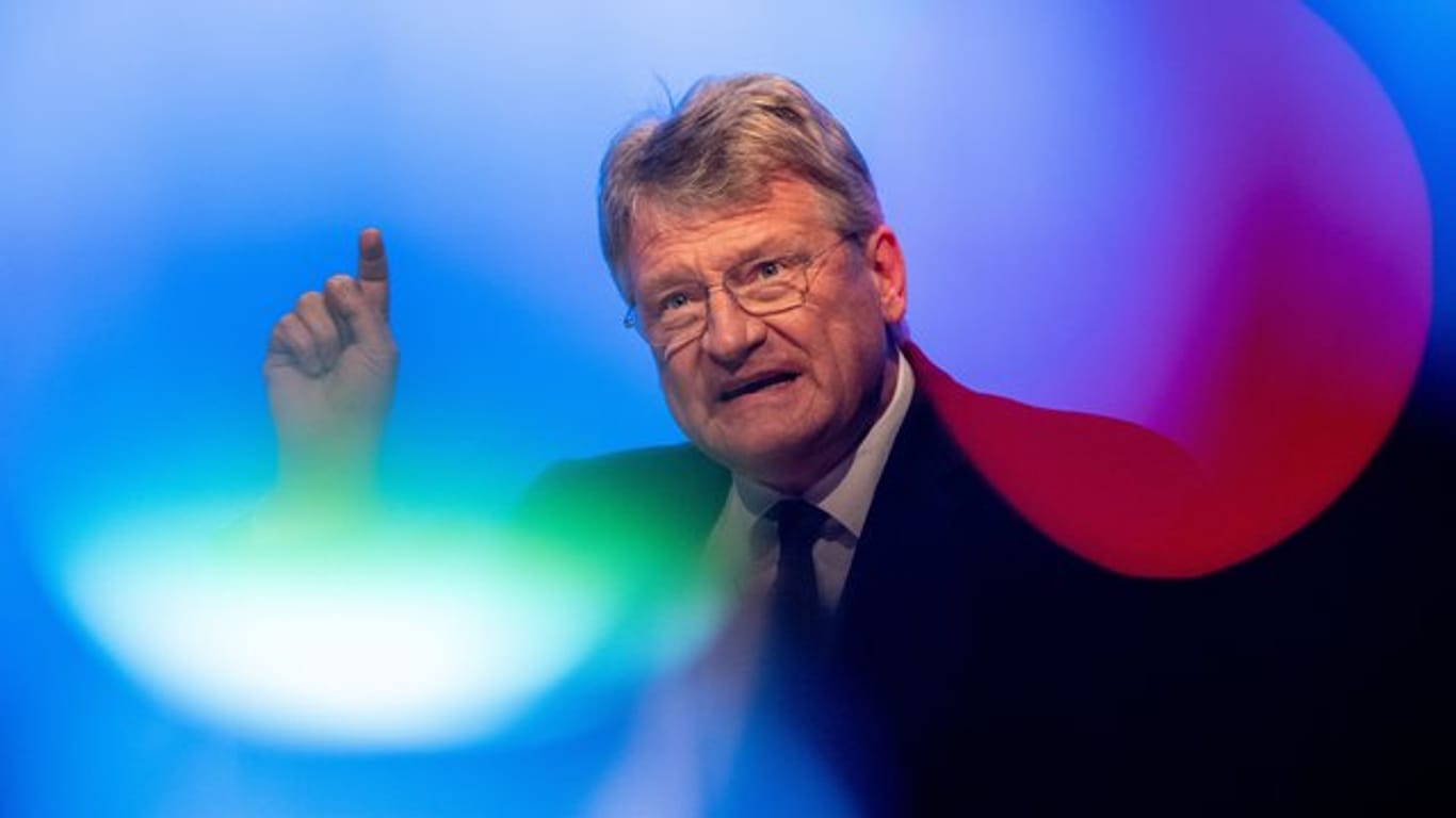 Jörg Meuthen (AfD), Spitzenkandidat für die Europawahl, spricht beim Auftakt zum Europawahlkampf der AfD.