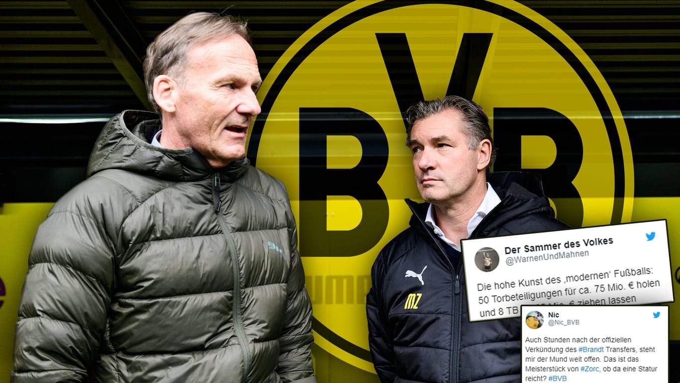 Die BVB-Zukunft fest im Blick: Boss Hans-Joachim Watzke (l.) und Manager Michael Zorc.