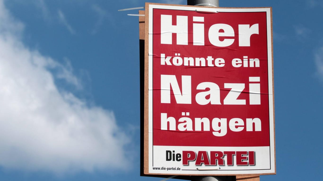 Ein Wahlplakat von "Die Partei".