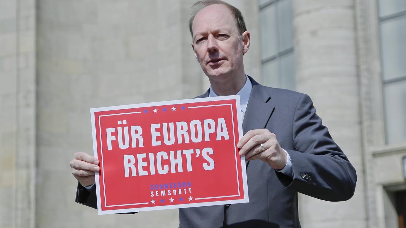 "Für Europa reicht's": Ein Wahlslogan der Partei "Die Partei" bei der Europawahl 2019.