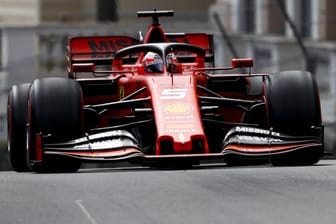 Vettel auf der Strecke in Monaco.