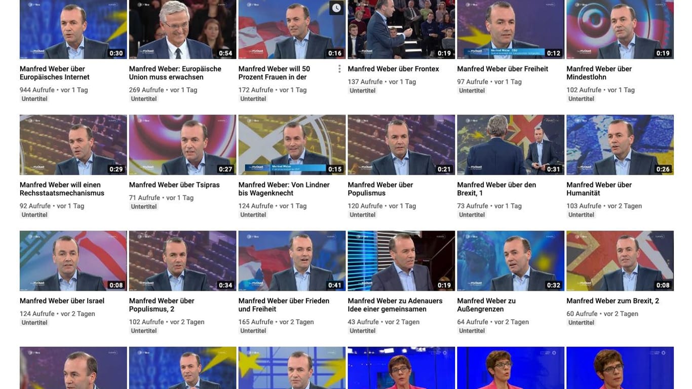 Aufgeräumt: Die CDU hatte Material von ARD und ZDF unbearbeitet in ihrem YouTube-Kanal hochgeladen und nahm es dann eilig offline.