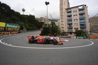 Auf der Strecke in Monaco: Red-Bull-Pilot Max Verstappen.