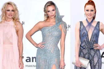 In Cannes: Pamela Anderson, Natasha Poly und Barbara Meier.
