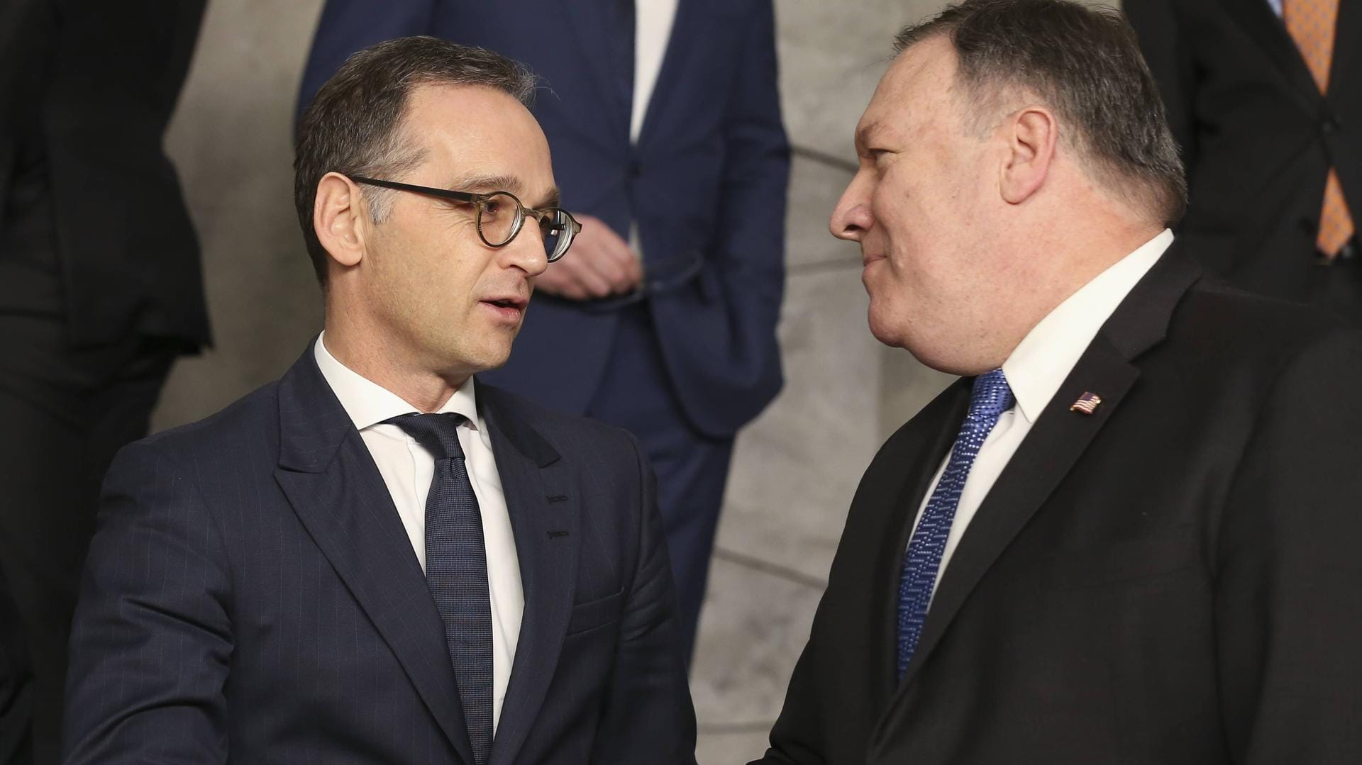 Heiko Maas (l.) und Mike Pompeo bei einem früheren Treffen: Der US-Außenminister holt seinen kurzfristig abgesagten Berlinbesuch Ende Mai nach. Heiko Maas (l.) und Mike Pompeo bei einem früheren Treffen: Der US-Außenminister holt seinen kurzfristig abgesagten Berlinbesuch Ende Mai nach.