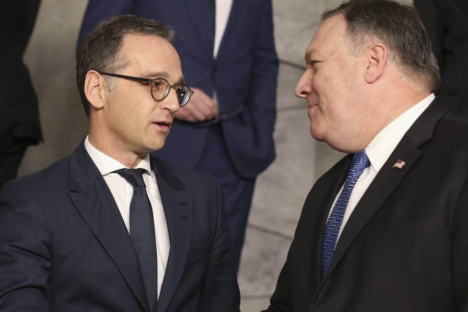 Heiko Maas (l.) und Mike Pompeo bei einem früheren Treffen: Der US-Außenminister holt seinen kurzfristig abgesagten Berlinbesuch Ende Mai nach.