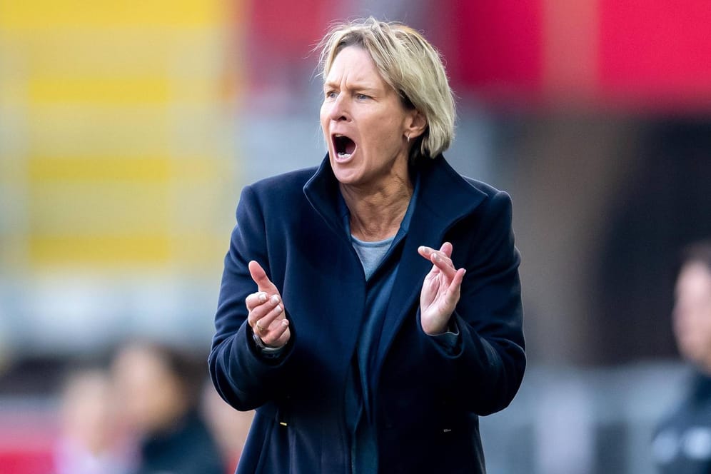 Bundestrainerin Maria Voss Tecklenburg wollte die deutsche Frauen-Nationalmannschaft zum Titel führen.