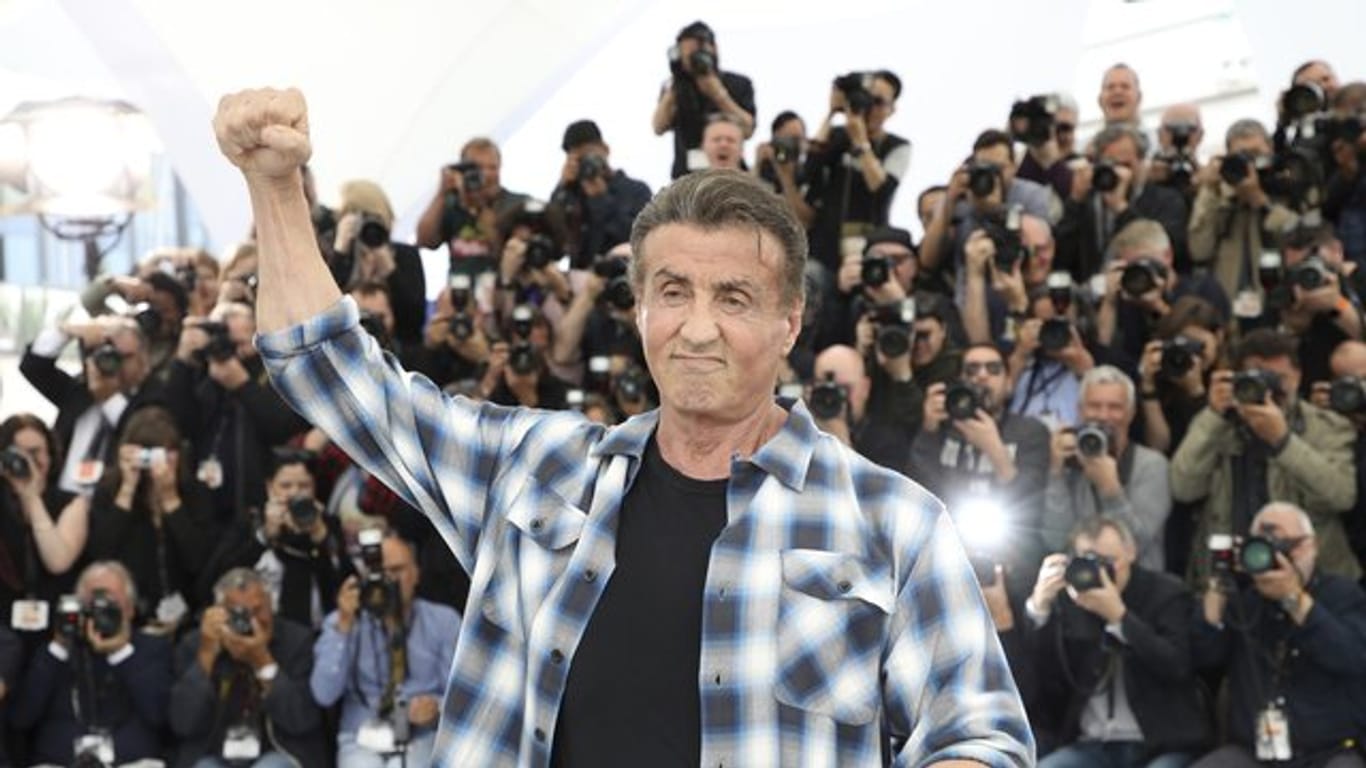 Sylvester Stallone stellt in Cannes seinen neuen "Rambo"-Film vor.