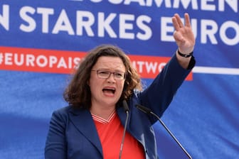Andrea Nahles: Die SPD-Parteichefin will den Nationalismus der Bundesrepublik fördern.