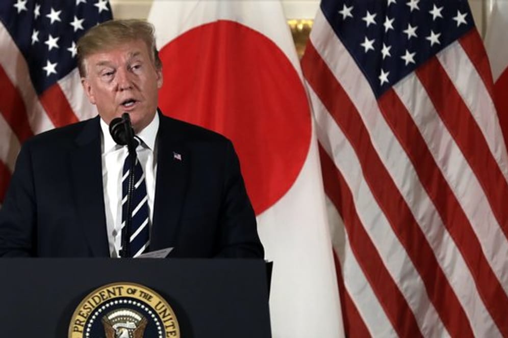 Donald Trump spricht in Tokio: Der US-Präsident ist derzeit auf Staatsbesuch in Japan.