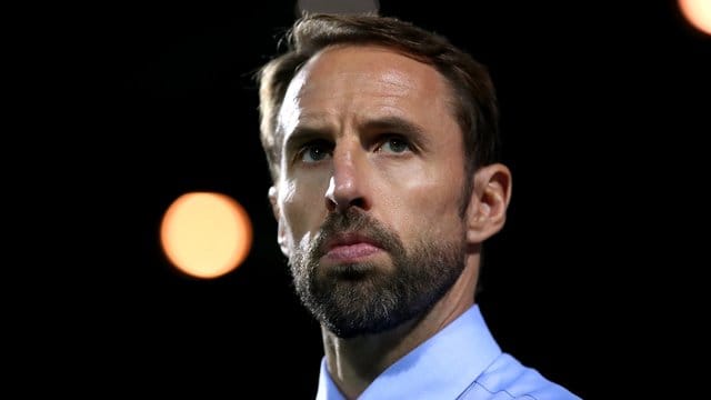 Englands Fußball-Nationaltrainer Gareth Southgate schaut das CL-Finale mit gemischten Gefühlen. Englands Fußball-Nationaltrainer Gareth Southgate schaut das CL-Finale mit gemischten Gefühlen.