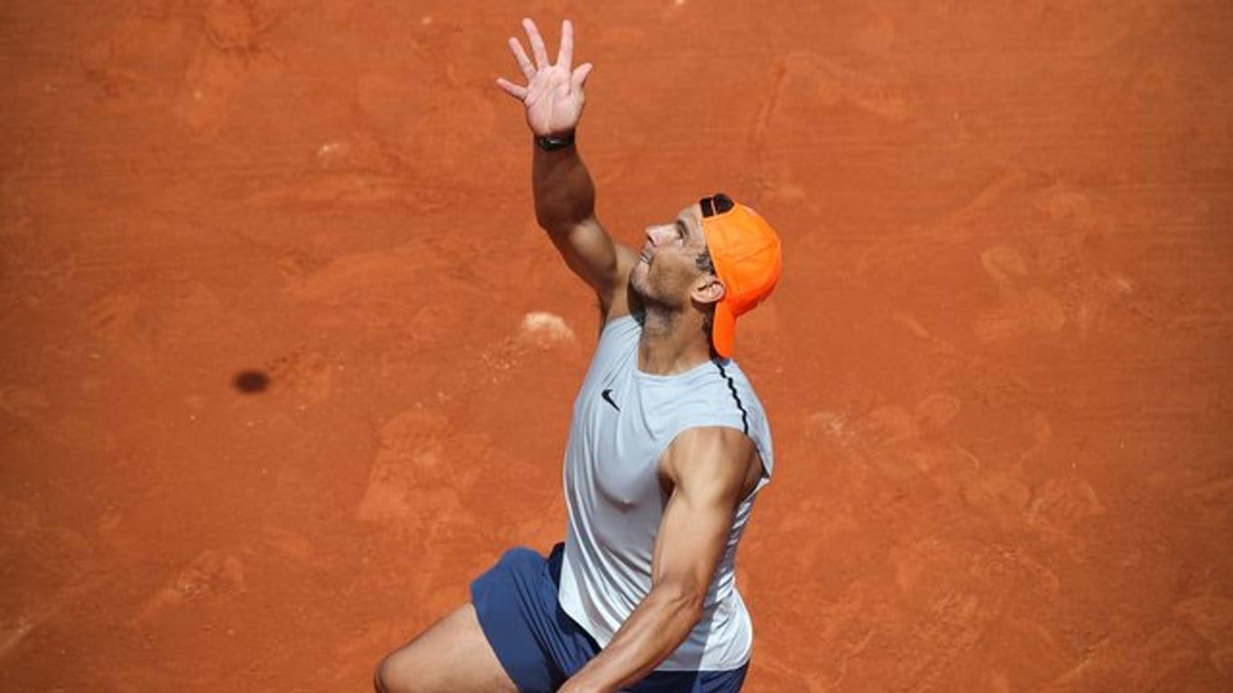 Rafael Nadal in Aktion.