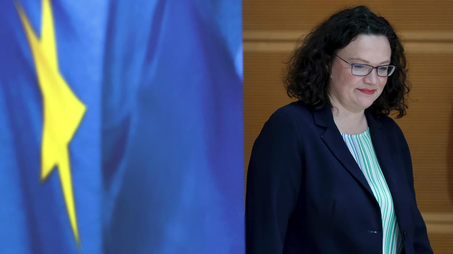 Andrea Nahles: Die SPD-Chefin stellt ihren Posten als Fraktionschefin zur Wahl.