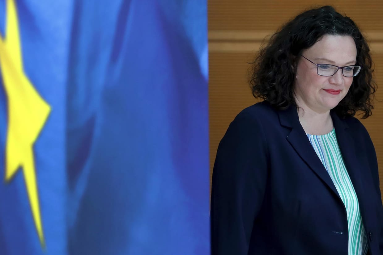 Andrea Nahles: Die SPD-Chefin stellt ihren Posten als Fraktionschefin zur Wahl.