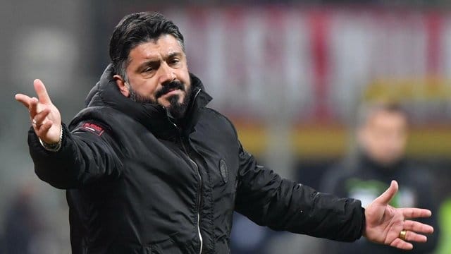 Noch steht Trainer Gennaro Gattuso beim AC Mailand unter Vertrag. Noch steht Trainer Gennaro Gattuso beim AC Mailand unter Vertrag.