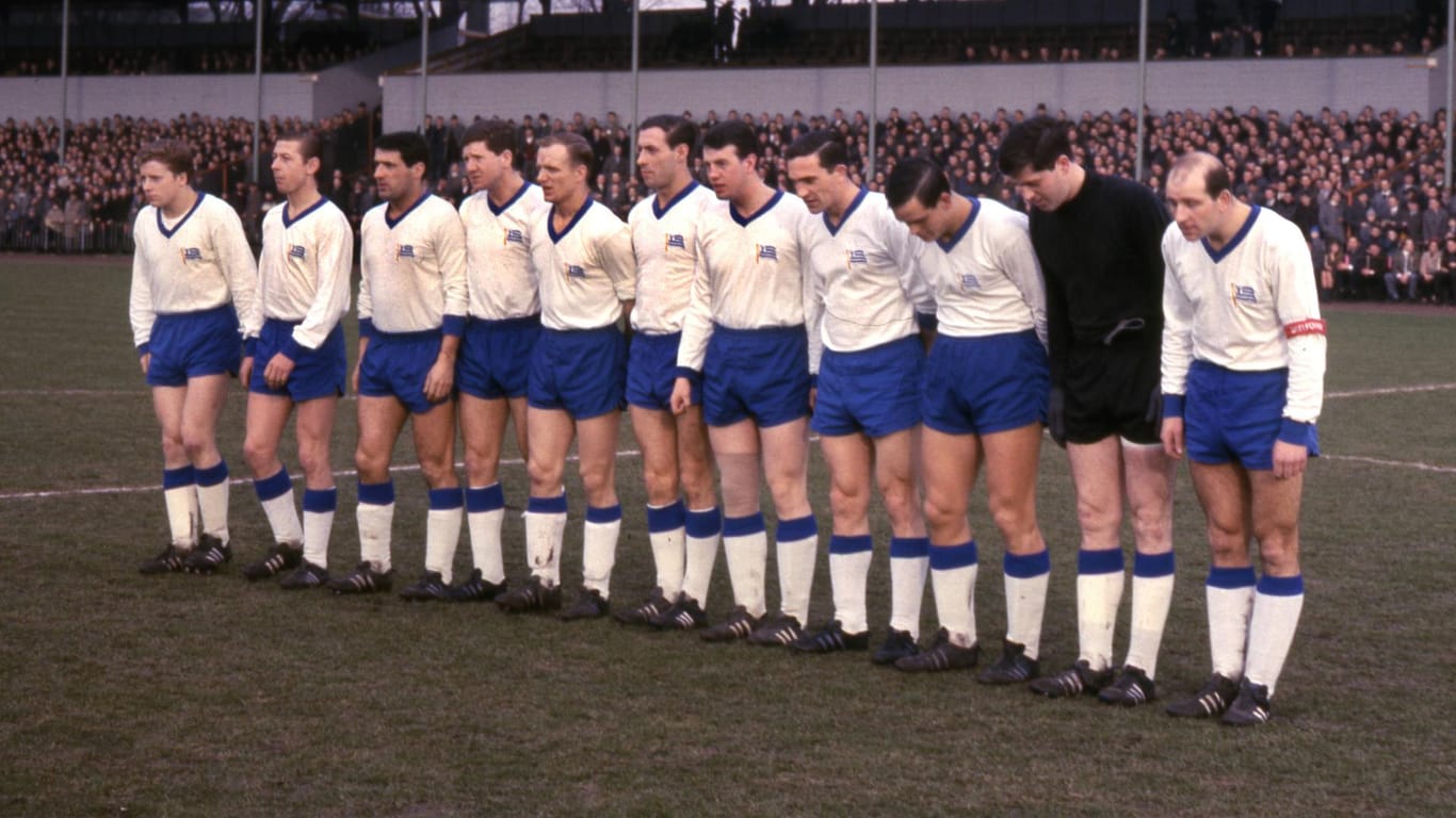 Die Mannschaft von Tasmania Berlin in der Saison 1965/66.