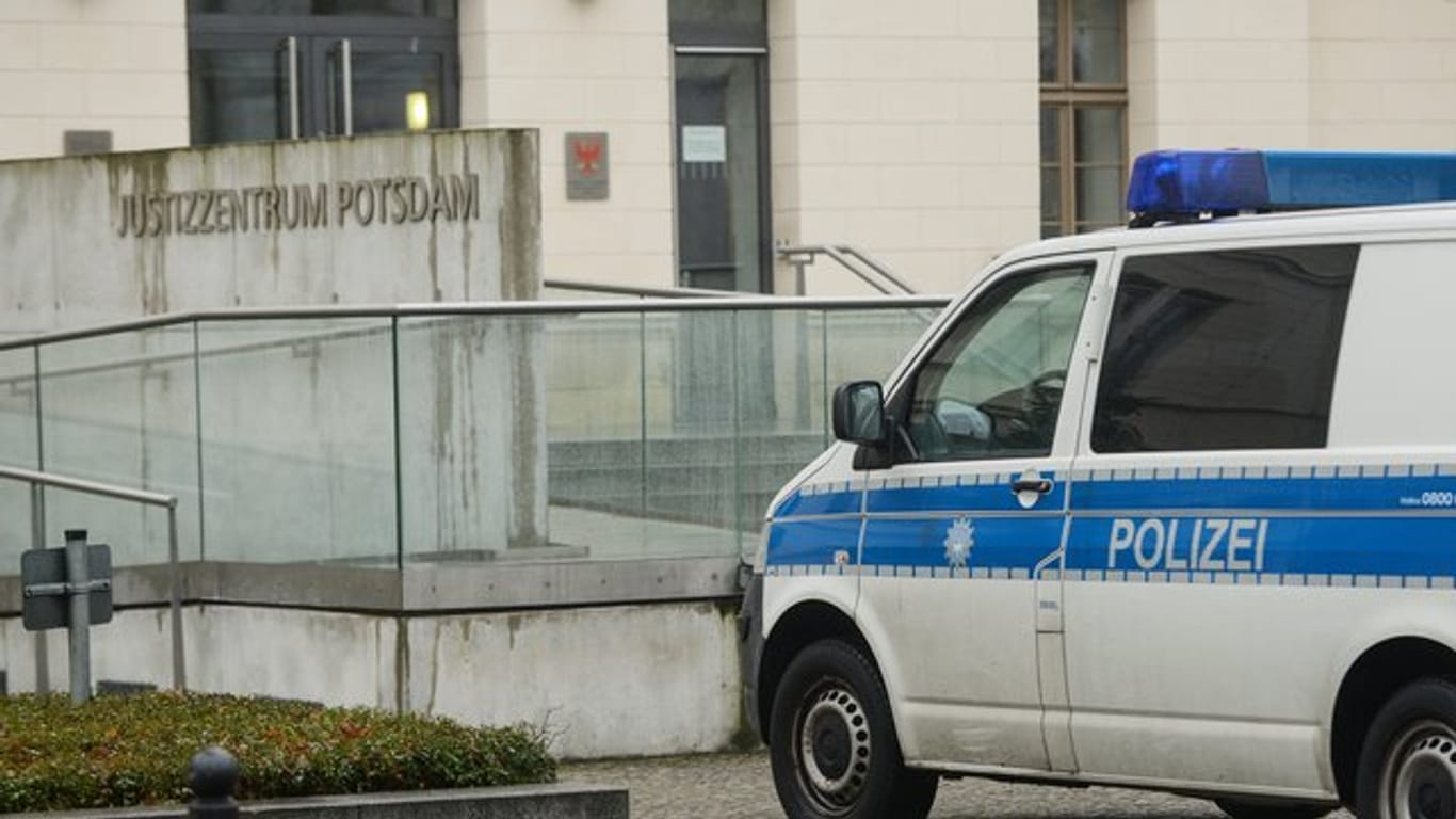 Polizeiwagen in Potsdam.