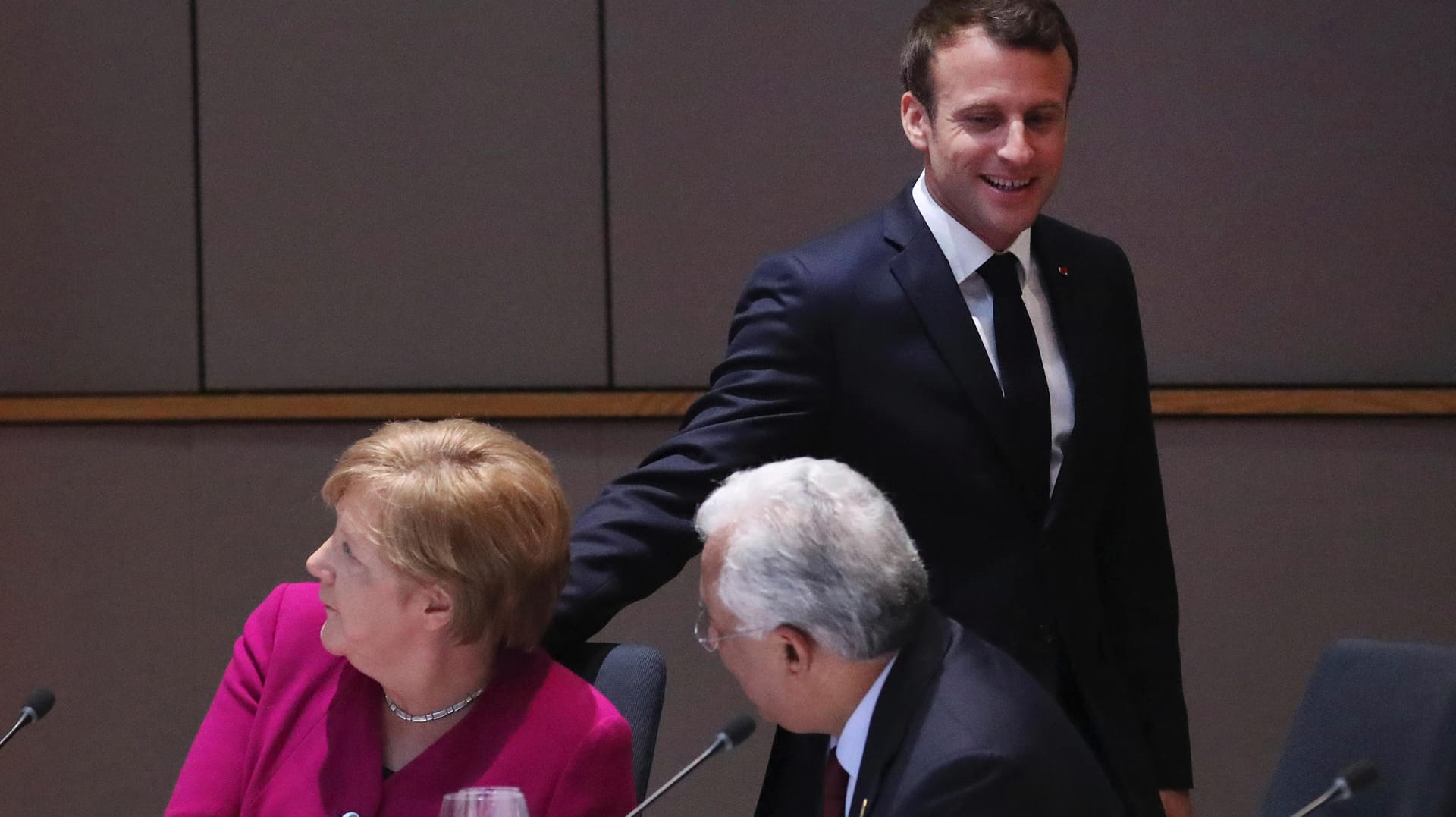 Macron, Merkel in Brüssel.