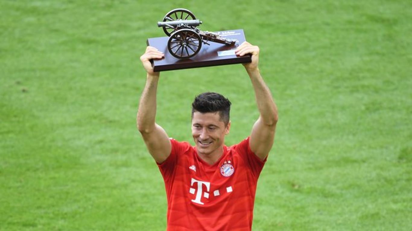 Sicherte sich erneut die Torjägerkanone: Bayern-Stürmer Robert Lewandowski.