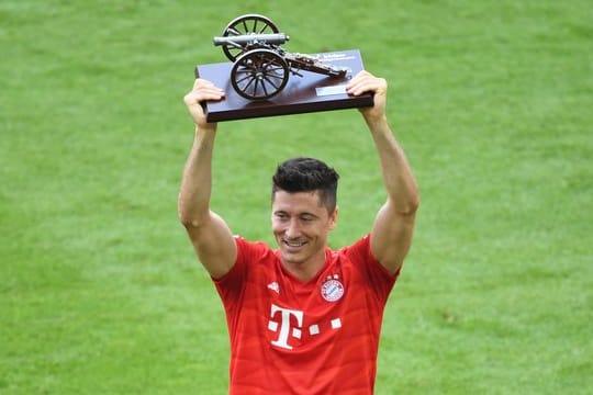 Sicherte sich erneut die Torjägerkanone: Bayern-Stürmer Robert Lewandowski.