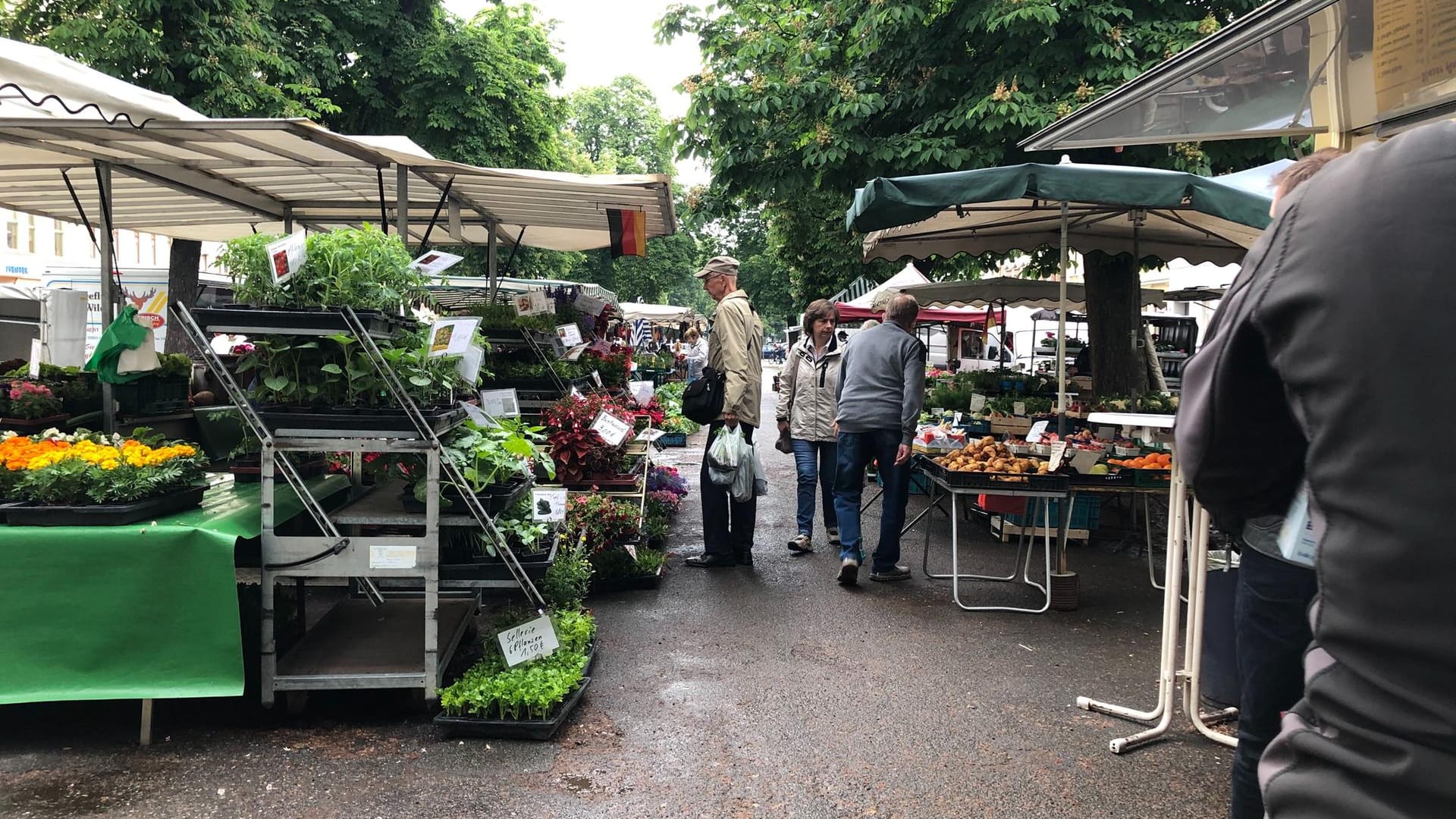 Auf dem Marktplatz kommt man schnell mit AfD-Wählern ins Gespräch: Jeder Dritte in der Stadt hat die Rechtspopulisten gewählt.