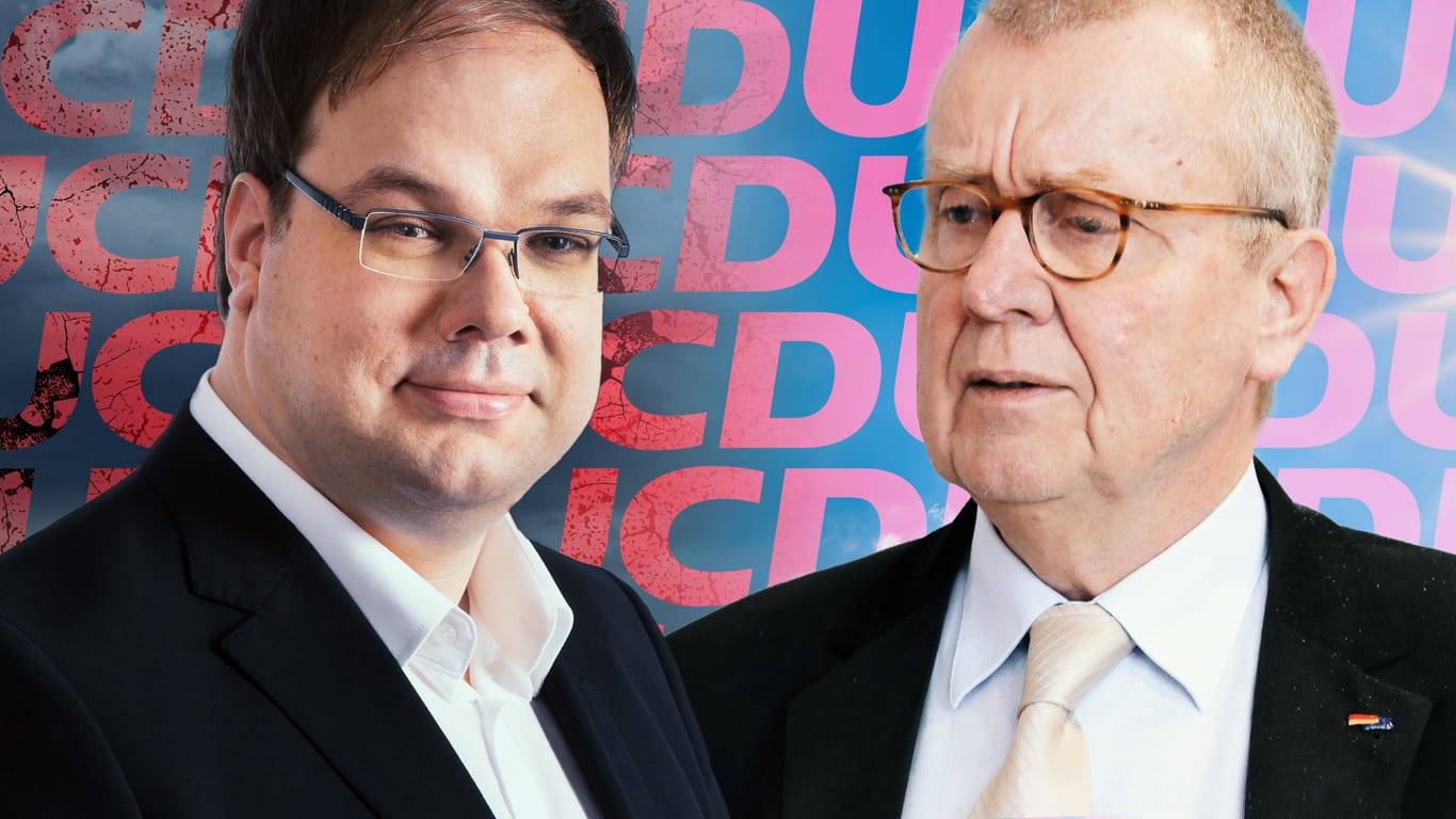 Der eine verlässt die CDU, der andere bittet ihn, das noch einmal zu überdenken: Christian Säfken und Ruprecht Polenz.