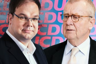 Der eine verlässt die CDU, der andere bittet ihn, das noch einmal zu überdenken: Christian Säfken und Ruprecht Polenz.