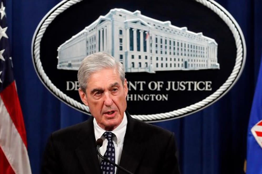 Robert Mueller, Sonderermittler in der Russlandaffäre, spricht im US-Justizministerium.