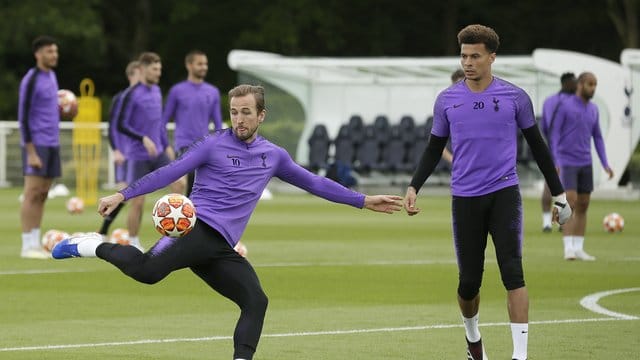 Englische Nationalspieler in Diensten der Spurs: Harry Kane (l) und Dele Alli. Englische Nationalspieler in Diensten der Spurs: Harry Kane (l) und Dele Alli.
