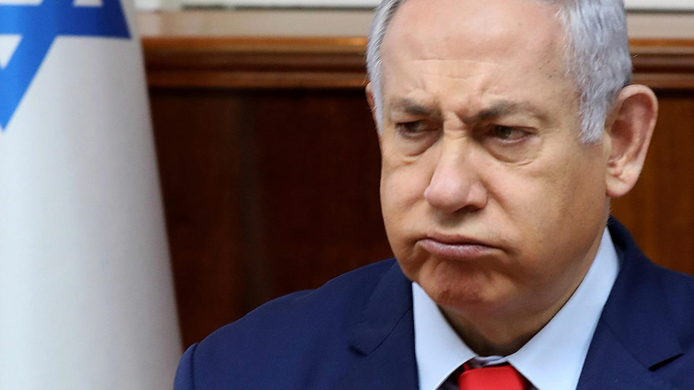 Benjamin Netanjahu bei der wöchentlichen Kabinettssitzung