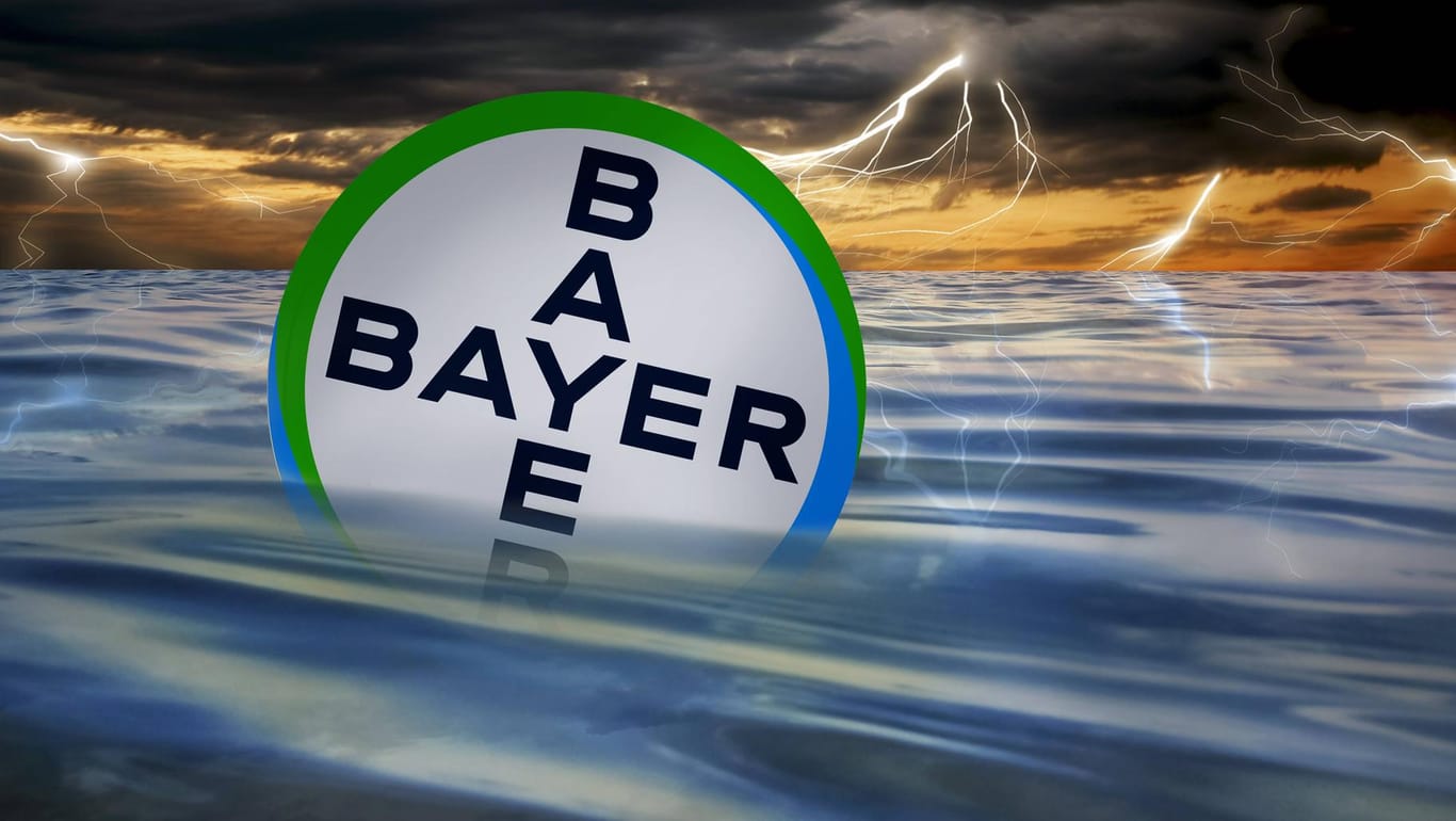 Bayer-Logo: Das Unternehmen befindet sich nach Übernahme des Glyphosat-Herstellers Monsanto in der Krise.