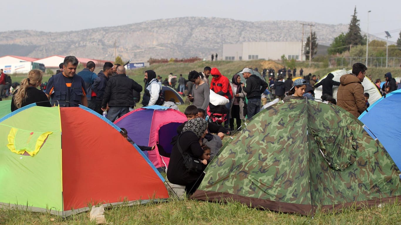 Flüchtlingslager in Griechenland: In der Zeit vom 19. bis zum 30. Mai 2019 kamen 1.230 Menschen aus der Türkei auf griechische Inseln.