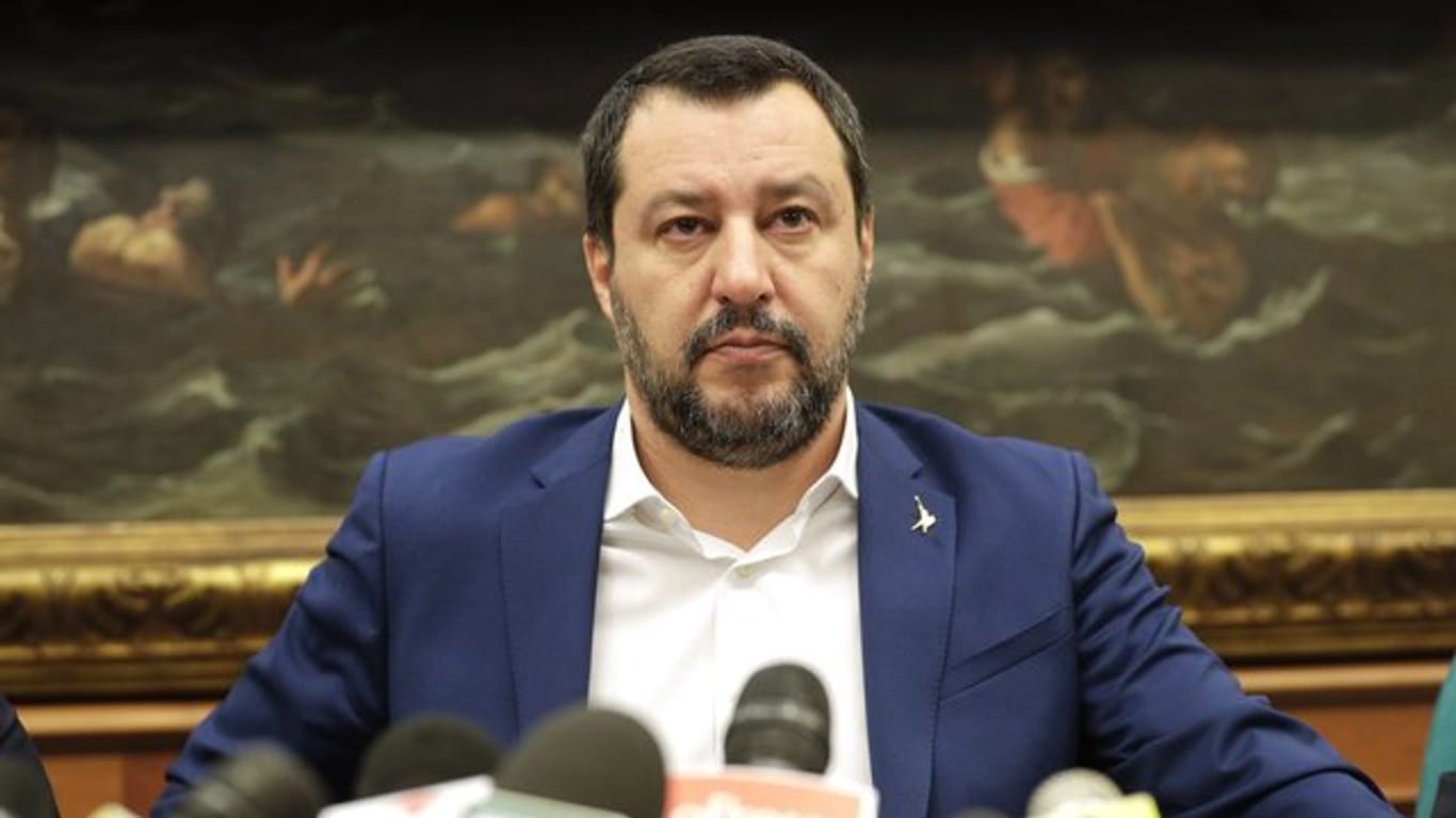 Matteo Salvini Ende Januar bei einer Pressekonferenz in Rom.