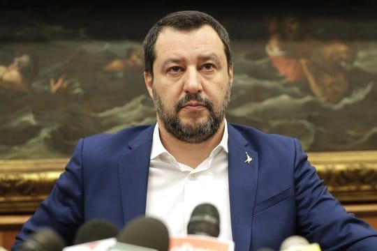 Matteo Salvini Ende Januar bei einer Pressekonferenz in Rom.
