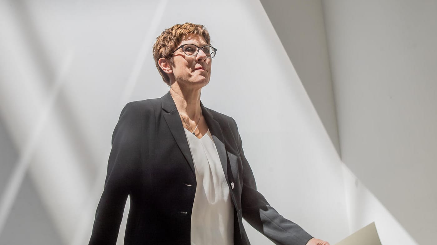 Annegret Kramp-Karrenbauer bei der Pressekonferenz nach der CDU-Klausurtagung: Mit mehr Digitalisierung will die Unions-Chefin künftig punkten.