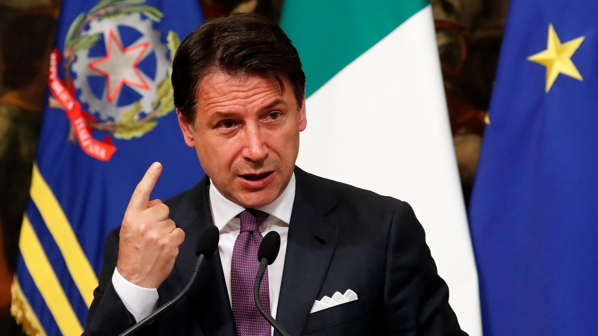 Premierminister Giuseppe Conte: Ist verärgert über den Streit der Koalitionspartner.