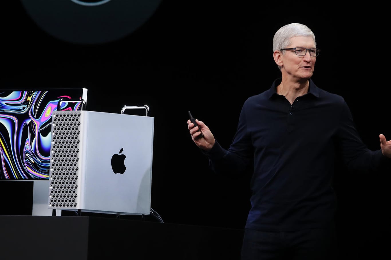 Mac pro für 6000 Dollar: Apple-Chef Tim Cook auf der Entwicklerkonferenz WWDC 2019 in San Jose.